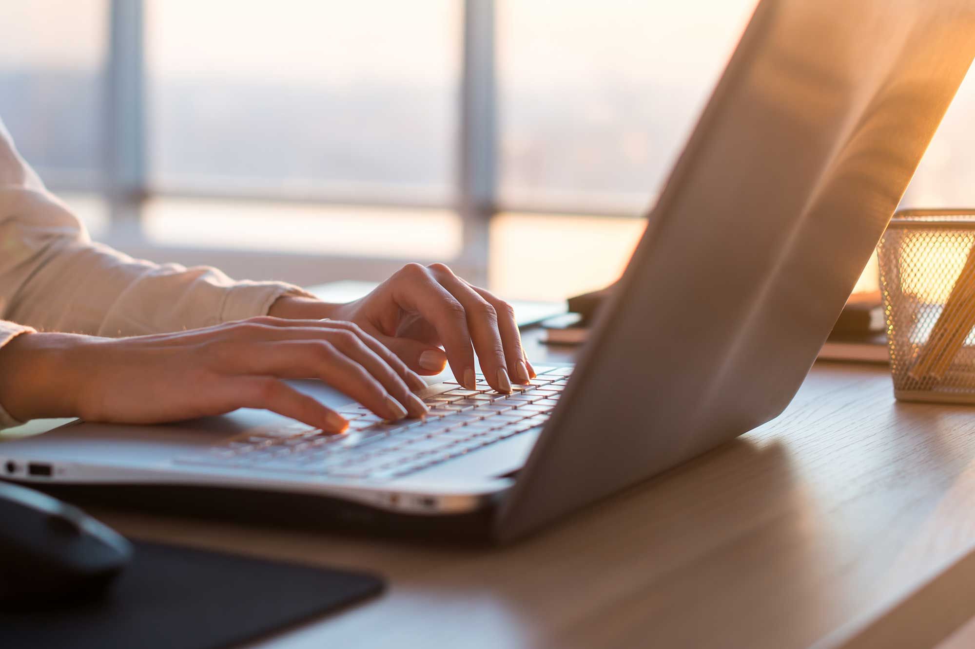 Image showing a person surfing on his laptop - insinuates that Dickeys is doing it's best to be accessible to everyone